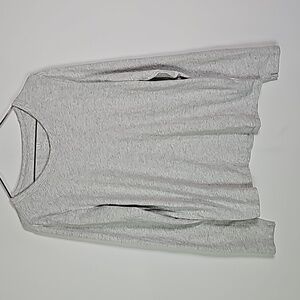 GAP medium silver and gray foreversoft long sleeve shirt